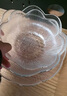 微光里【三件套】玻璃水果盤家用客廳茶幾輕奢精致糖果盤碟零食擺放盤 金邊波浪碗（小+中+大） 曬單實拍圖