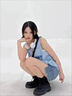 PMOG美式無(wú)袖背心T恤女裝ins潮夏季印花字母寬松設(shè)計(jì)小眾中長(zhǎng)款上衣 【很奈斯很夏天顯白背心】奶藍(lán)色 L 106-120斤 曬單實(shí)拍圖