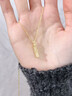 Vana有你竹夠竹節(jié)銀項(xiàng)鏈女吊墜畢業(yè)生日禮物送女朋友老婆 竹節(jié)項(xiàng)鏈金色 曬單實(shí)拍圖