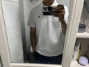 莫代爾流行杏色polo衫男短袖潮牌翻領(lǐng)t恤2025夏季新款男士高端痞帥半袖 白色 M 100-110斤 曬單實拍圖