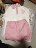 巴布豆女童夏季套裝中大童涼感透氣吸汗夏裝兒童時(shí)尚POLO短袖學(xué)院風(fēng)童裝 米拼粉 三只小麗X_3 150 曬單實(shí)拍圖