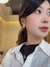 伊燦冷淡風(fēng)金屬方形耳釘女輕奢網(wǎng)紅獨特耳飾2025新款爆款氣質(zhì)百搭耳環(huán) 金色方形耳釘 曬單實(shí)拍圖