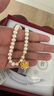 中國黃金CHINA GOLD珍珠黃金項鏈媽媽款足金牡丹花吊墜七夕情人節(jié)禮物送媽媽老婆生日 京速達-足金牡丹珍珠項鏈 曬單實拍圖