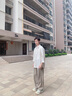 GXG男裝 【涼感】 條紋設計七分袖襯衫通勤男士襯衣 2025夏季新品 米條紋 L 曬單實拍圖