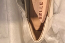 百麗（Belle）舒適優(yōu)雅單鞋女2025春新真皮蝴蝶結(jié)方跟鞋D3S1DAQ5 米白 34 (220mm) 曬單實拍圖