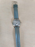 天梭（TISSOT）【官方授權店】瑞士手表 新品卡森臻我系列小美人月相石英女表 淺藍皮帶T122.223.16.353.00 曬單實(shí)拍圖