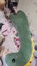 彼愛詩睡覺人形抱枕女生靠枕側(cè)睡睡眠神器公仔可拆洗陪睡大成人長條夾腿 H-萌眼恐龍純綠色 超大號150乘38CM-可拆洗 曬單實拍圖