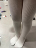 斐月伽女童連褲襪春秋純棉兒童純色打底褲連腳秋季女寶寶嬰兒中厚打底襪 白色 24-26 90~105cm閉檔 曬單實(shí)拍圖