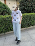 安踏（ANTA）自由褲|運動褲女夏季冰絲防曬褲寬松速干透氣束腳休閑褲運動長褲 【速干防曬】夢影藍-2 M 曬單實拍圖