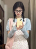 清池影2025日系軟妹甜美碎花背帶褲學(xué)生韓版春夏新款高腰顯瘦闊寬松顯瘦 主圖色 M 曬單實(shí)拍圖
