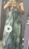 衣圖雅法式溫柔風(fēng)碎花吊帶新品連衣裙女2025夏季收腰顯瘦仙女中長裙子女 吊帶裙 均碼 曬單實(shí)拍圖