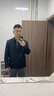 羅蒙高端行政外套男士夾克秋冬季款商務休閑青年上衣爸爸裝翻領(lǐng)衣服 藏青色 175/L【115-130斤】 曬單實拍圖