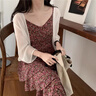 黛芮婷寬松花邊雪紡防曬衣女2025夏新款薄沙灘開衫外套小個(gè)女上衣短外套 白色 S 曬單實(shí)拍圖