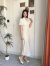 GUQIAN粗跟高跟鞋女新款2025年國(guó)風(fēng)復(fù)古涼鞋百搭法式仙女配裙子瑪麗珍鞋 米白色 37 (235mm) 曬單實(shí)拍圖