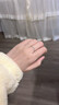 半島小熊V形 18k金天然鉆石戒指排戒疊戴菱形女對戒白金幾何單帶玫瑰金v型 50分 F-G/優(yōu)白 VS/微瑕 12號白金 曬單實(shí)拍圖