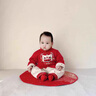 G.DUCKKIDS兒童漢服男童春秋中國風(fēng)周歲宴禮服男寶寶夏季中式拜年服女孩唐裝 紅色【春秋款】 90 建議身高80-90cm1歲半-2歲 曬單實(shí)拍圖