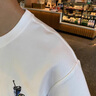GLXLG短袖T恤男夏季印花2025年薄款潮牌寬松大碼半截袖上衣百搭圓領(lǐng)衫 米白色[ZYS3222] S 適合115-128斤穿 曬單實(shí)拍圖