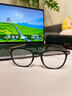 貝爾莎（bertha）復古黑框眼鏡女可配度數近視變色防藍光超輕素顏眼鏡框韓版顯臉小 黑金框 0度防藍光鏡片（單買(mǎi)鏡架） 曬單實(shí)拍圖