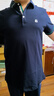 英氏（YEEHOO）男童T恤兒童短袖POLO衫夏季時(shí)尚休閑學(xué)院風(fēng)上衣夏裝新款中大童裝 字母學(xué)院-深藍(lán) 【涼感透氣】 165 【順豐包郵&極速達(dá)】 曬單實(shí)拍圖