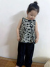 迪士尼2025新款女寶寶夏季兩件套裝1-4歲5小童嬰兒童裝韓版女童夏天衣服 水墨套裝 120 建議身高105-115cm 曬單實拍圖