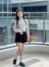 愛(ài)邁尼 AMENCL女童高級(jí)感秋冬裙子2025新款兒童洋氣絲絨半身裙大童春季黑色短裙 4500黑色 140cm 曬單實(shí)拍圖