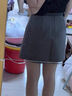 凡小如西裝包臀半身裙女夏季新款高腰顯瘦小個(gè)子a字裙學(xué)院風(fēng)短裙 灰色 M 曬單實(shí)拍圖