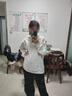 魯雅爾早秋季新款連帽衛衣外套女裝美式小個(gè)子慵懶風(fēng)胖妹妹長(cháng)袖上衣服潮 白灰色 XL 【建議120斤到140斤】 曬單實(shí)拍圖