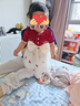 迪士尼（Disney）女童夏裝短袖連衣裙2024新款嬰兒小寶寶夏季周歲禮服公主網(wǎng)紗裙子 紅色 80cm 曬單實(shí)拍圖