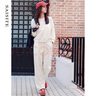 賽斯特女裝25新款春夏彎刀褲子 休閑百搭長褲 K071 米白色 均碼 AL 165/74A (106斤-115斤) 曬單實拍圖