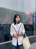 Laurèl【棉】25春新款小香風(fēng)海軍領(lǐng)短外套女LWL361W00600 純凈白 XS 155/80A 曬單實(shí)拍圖