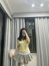 妙奕嘉裙子女裝半身裙短裙a字百褶裙學院風高級感小個子百搭高腰灰色 螺紋蕾絲拼接百褶裙【灰色】 M 【建議90-105斤】 曬單實拍圖