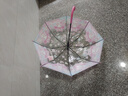 優(yōu)麗尚三麗鷗正版兒童雨傘學(xué)生庫洛米上學(xué)專用女生高顏值自動透明長柄傘 漫花美樂蒂透明傘 1把 8骨 曬單實(shí)拍圖