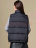 坦博爾羽絨服馬甲女立領(lǐng)寬松短款外搭羽絨背心外套TD336006 黑色 165  曬單實(shí)拍圖