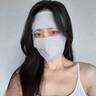 JCZS德國防曬口罩女防紫外線(xiàn)夏季冰絲全臉遮陽(yáng)口罩醫美術(shù)后防曬面罩FQ 淺灰【全臉?lè )罆裢笟饩W(wǎng)孔】 曬單實(shí)拍圖