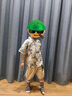 G.DUCKKIDS童裝男童套裝夏季兒童服裝一歲寶寶衣服小童夏裝國(guó)風(fēng)襯衫短褲男孩 綠色 100 尺碼2~3歲【 90-100cm】 曬單實(shí)拍圖