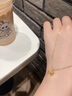 老鳳祥蝴蝶結(jié)黃金吊墜足金項鏈在逃公主金項鏈送女友生日禮物七夕情人節(jié) 黃金吊墜+黃金項鏈(共約2.2g) 曬單實拍圖