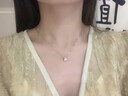 知尊一克拉莫桑鉆石項鏈女高級感D色送女朋友七夕節日禮物帶禮盒證書(shū) 1克拉【免費刻字+寫(xiě)賀卡】 40cm+5cm 曬單實(shí)拍圖