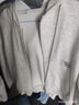 熱風(fēng)（Hotwind）外套女新款女士簡(jiǎn)潔休閑百搭簡(jiǎn)約美式寬松開(kāi)衫衛衣 60淺灰 S 曬單實(shí)拍圖