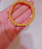 中國黃金（CHINA GOLD）黃金菩提手鏈男足金核桃轉運珠手串飾品新年節生日禮物送男友老公 菩提手鏈 約3.19g 曬單實(shí)拍圖