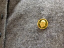 愛韶說 AU999千足黃金飾品毛偉人主席純金像章男偉人胸章胸針徽章收藏韶山紀(jì)念品送客戶禮物禮品 約6.45g直徑2.3cm 曬單實(shí)拍圖