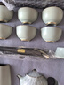 金鑲玉仿宋汝窯茶具套裝 可養(yǎng)開(kāi)片家用陶瓷茶壺蓋碗茶杯喝茶套組禮盒裝 梨元仿宋汝窯茶具大套裝 曬單實(shí)拍圖