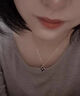 梵哲詩四葉草項鏈女感溫變色輕奢小眾玫瑰金吊墜鎖骨鏈女生日禮物 溫感變色【黑紅雙面】四葉草項鏈 曬單實拍圖