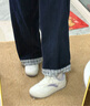 安踏板鞋女鞋2025秋冬新款正品小白鞋輕便透氣厚底增高百搭休閑鞋子女 淺青灰【路沖板鞋-爆款新品】 39 曬單實(shí)拍圖