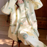 愛(ài)茵慕西月子服秋冬三件套孕婦睡衣純空氣棉夾層產(chǎn)婦產(chǎn)后9-12月份哺乳睡衣 ASY831三件套 L碼 (推薦體重100-120斤左右) 曬單實(shí)拍圖
