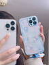 品盟（PISMEXOK）適用于蘋果iPhone16/15promax手機(jī)殼鏡頭保護(hù)套硅膠軟邊輕奢高級(jí)感時(shí)尚網(wǎng)紅ins風(fēng)女新款玻璃硬外殼 藍(lán)色 iPhone 16 Pro Max 曬單實(shí)拍圖