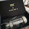 水宜生純鈦玻璃杯雙層防燙抑菌鵝蛋杯高檔泡茶杯車(chē)載水晶茶杯定制禮盒裝 鈦晶銀 300ml 曬單實(shí)拍圖