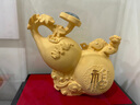 禮之源絨沙金招財(cái)葫蘆酒柜擺件高端大氣裝飾品公司會(huì)議定制紀(jì)念裝飾禮品 絨沙金-福祿如意 曬單實(shí)拍圖