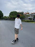 MAYBEYOND冰絲短褲男夏季寬松薄款運動五分褲子男休閑MD07綠色L 曬單實拍圖