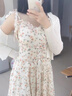 乖甜星法式小眾碎花吊帶裙2025夏新款小個(gè)子連衣裙氣質(zhì)短裙收腰顯瘦裙子 碎花 【森系小清新絕美奶fufu海邊度假】 S [建議80-90斤] 曬單實(shí)拍圖