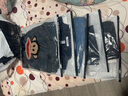 大嘴猴（paul frank）純棉長(cháng)袖襯衫男秋季寬松休閑牛仔外套男裝百搭外穿潮牌工裝上衣服 深藍色+淺藍色【兩件裝】 XL【建議140-160斤】 曬單實(shí)拍圖